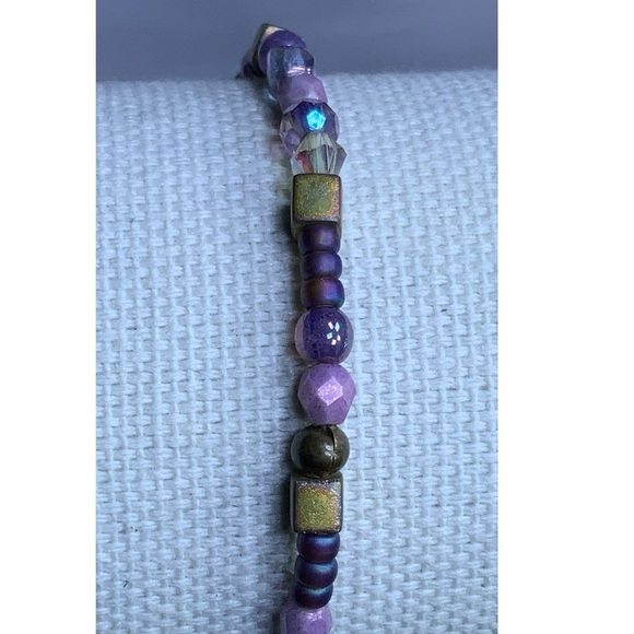 Regal 3 Cross Bracelet Purple Amethyst February Birthstone Religious Beaded - Picture 14 of 16